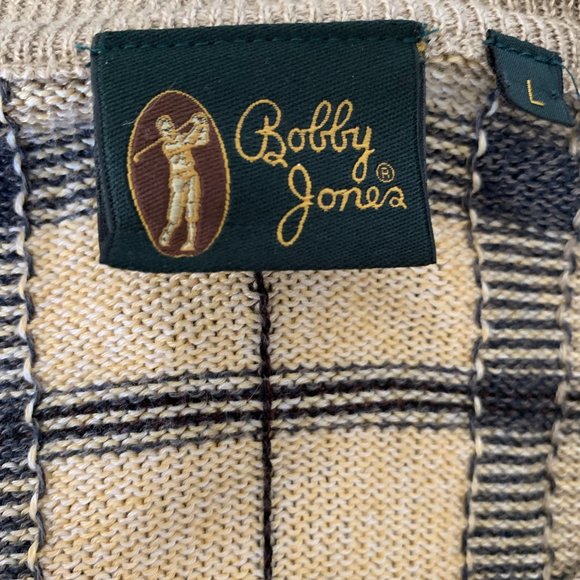 BOBBY JONES Classic Argyle 100% Cotton Sweater SZ L - Picture 7 of 10